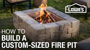 how to build a fire pit lowe s