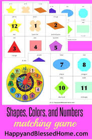 Colors Chart For Preschoolers Preschool Activities Shapes