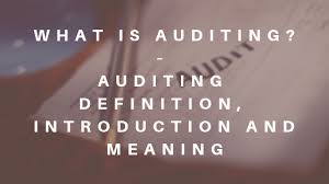 what is auditing auditing definition