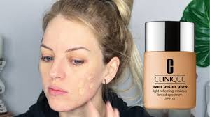 Clinique Even Better Glow Foundation Review Demo For Acne Textured Oily Skin