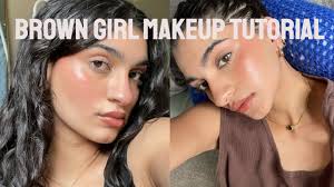 brown lightweight makeup tutorial