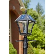 bay town ii outdoor solar lamp with post