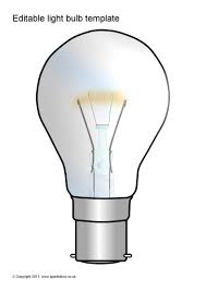 Editable Light Bulb Templates Sb5763 Sparklebox
