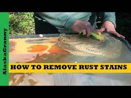 Remove Rust Stains From Glass