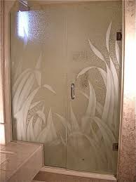 Custom Showers With Frosted Glass