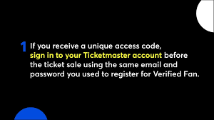 ticket ing tips for verified fan