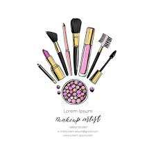 makeup brush logo vectors