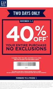 Pinned November 2nd Extra 40 Off This Weekend At Gap