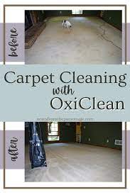 carpet cleaning with oxiclean notes