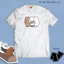 We bare bears is an animated comedy on cartoon network about three brothers trying to fit in and make friends. Av Merch We Bare Bears Tshirt Cartoon Network Grizzly Panda And Ice Bear Shirt V6 For Women And Men Shopee Philippines