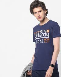 blue tshirts for men by ed hardy