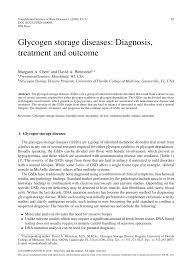 pdf glycogen storage diseases