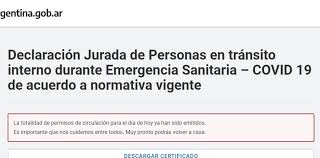 Quiénes tienen permiso, cada cuánto hay que renovar esa autorización. Coronavirus En La Argentina Suspenden Por Hoy El Permiso De Circulacion Para Los Varados