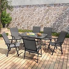 6 Chairs Outdoor Dining Seat