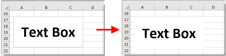 remove border from text box in excel