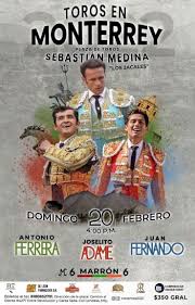 Antonio Ferrera y Joselito Adame, protagonistas del primer festejo del 2022  en Monterrey. – DE SOL Y SOMBRA