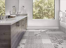 unique bathroom floor tile ideas