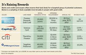 Maybe you would like to learn more about one of these? Credit Card Rewards Get Richer Wsj