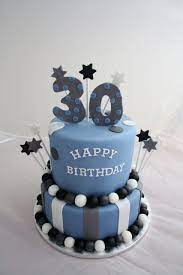 Happy 30th Birthday Cake Male gambar png