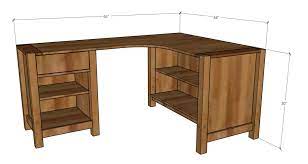 how to build a diy l shaped desk with