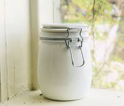 Vintage Milk Glass Canning Jar French