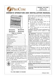 Owner S Manual Procom Heaters