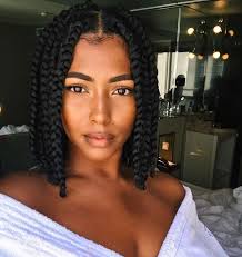 Many people believe that it is difficult to find a cute style with braids for short hairstyle braid. Follow Princxssmaia Right Now For Poppin Pins Braided Hairstyles Box Braids Hairstyles Short Box Braids