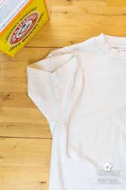 how to remove yellow sweat stains from