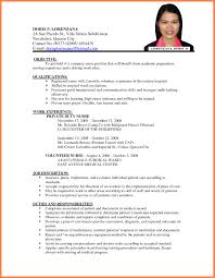 Sample Resume For Job Cover Letter