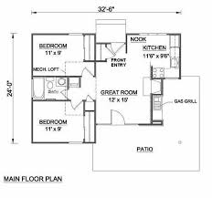 Cottage Style House Plan 2 Beds 1