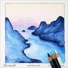Paint A Watercolor Mountain Landscape