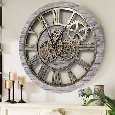 Wall Clock 24 Inches With Real Moving