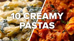This pasta version of creamy garlic prawns. 10 Creamy Satisfying Pasta Dishes Youtube
