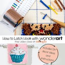 how to latch hook with wonderart kits