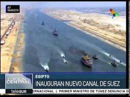 Although the suez canal wasn't officially completed until 1869, there is a long history of interest in connecting both the nile river in egypt and the mediterranean sea to the red sea. Egipto Inaugura Nuevo Canal De Suez Youtube