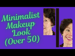 minimalist makeup look for over 50