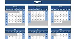 2021 yearly calendar sun