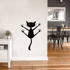 Black Cat Hanging Wall Sticker Wall