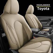 Leather Car 8 Seat Covers For Toyota