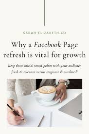You can refresh it by reloading your page nor, by clicking your browser settings and click the 'refresh content'. Why A Facebook Page Refresh Is Essential For Growth Sarah Elizabeth Facebook Marketing And Management Facebook Marketing Facebook Marketing Strategy Facebook Video Marketing