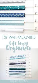 creating a diy gift wrap organizer