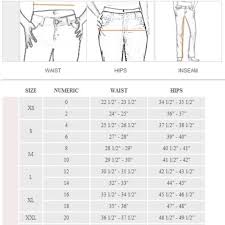 Guess Womens Jeans Size Chart