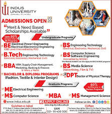 indus university karachi admissions