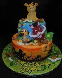Lion King 1st Birthday Cake gambar png