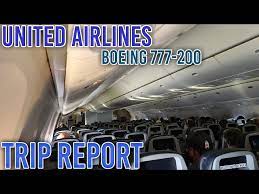 united airlines boeing 777 200 economy