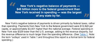 Giving Or Getting New Yorks Balance Of Payments With The