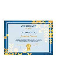 free award certificate templates in