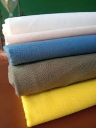 plain white organic cotton woven fabric