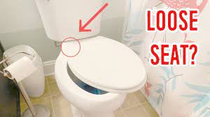 fix loose toilet seat replace hinge