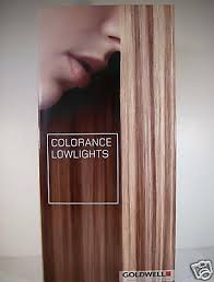 Goldwell Colorance Lowlights Professional Hair Color Trifold Swatch Chart Ebay